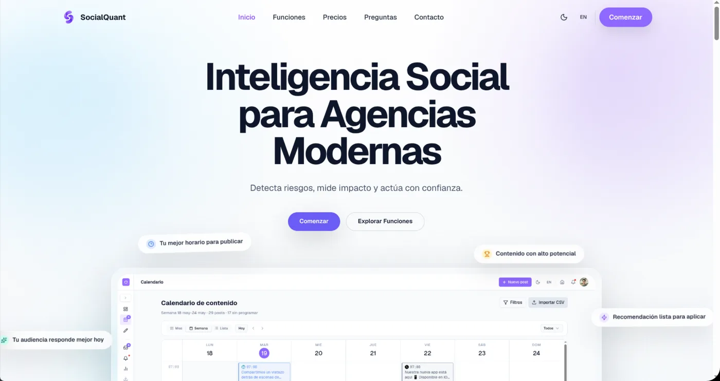 Sitio de SocialQuant