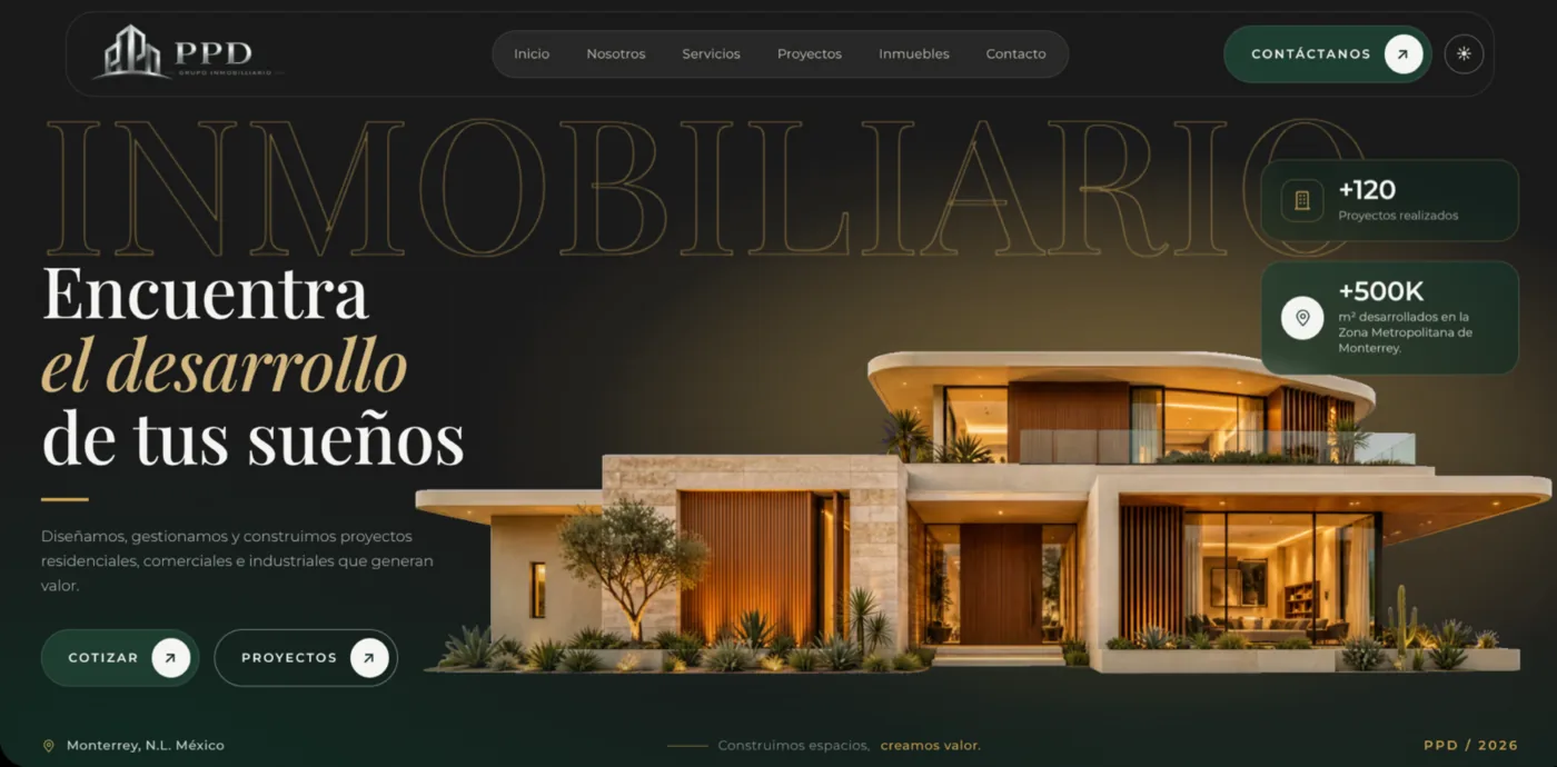 Sitio de PPD Grupo Inmobiliario
