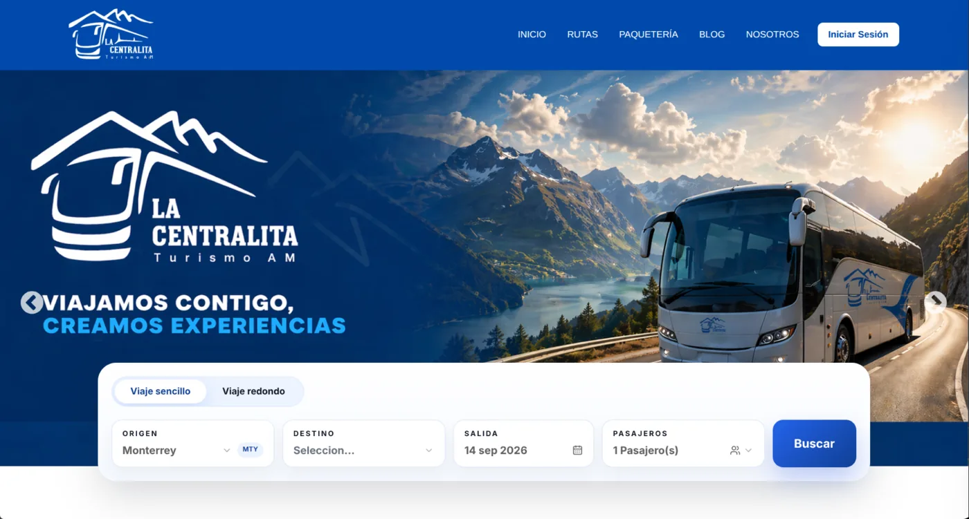 Plataforma de reservaciones de La Centralita